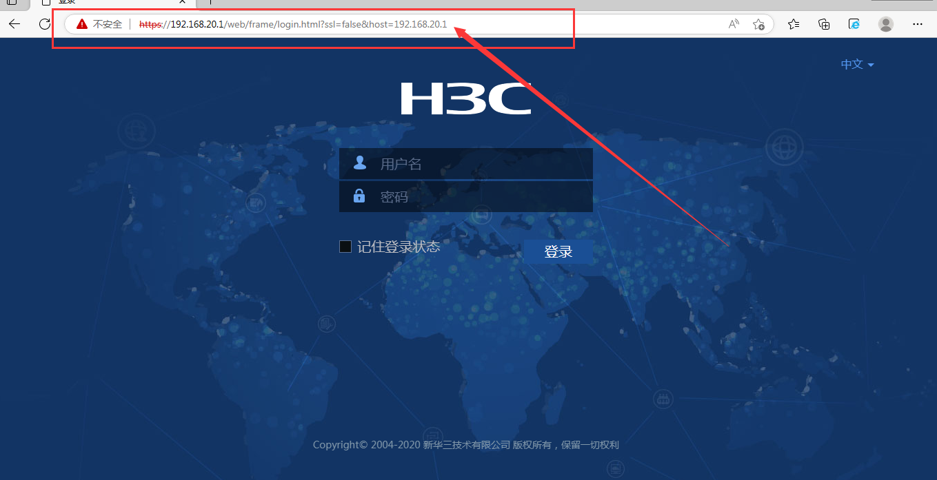 就是想通过222.188.121.254这个IP能够访问到这样的界面