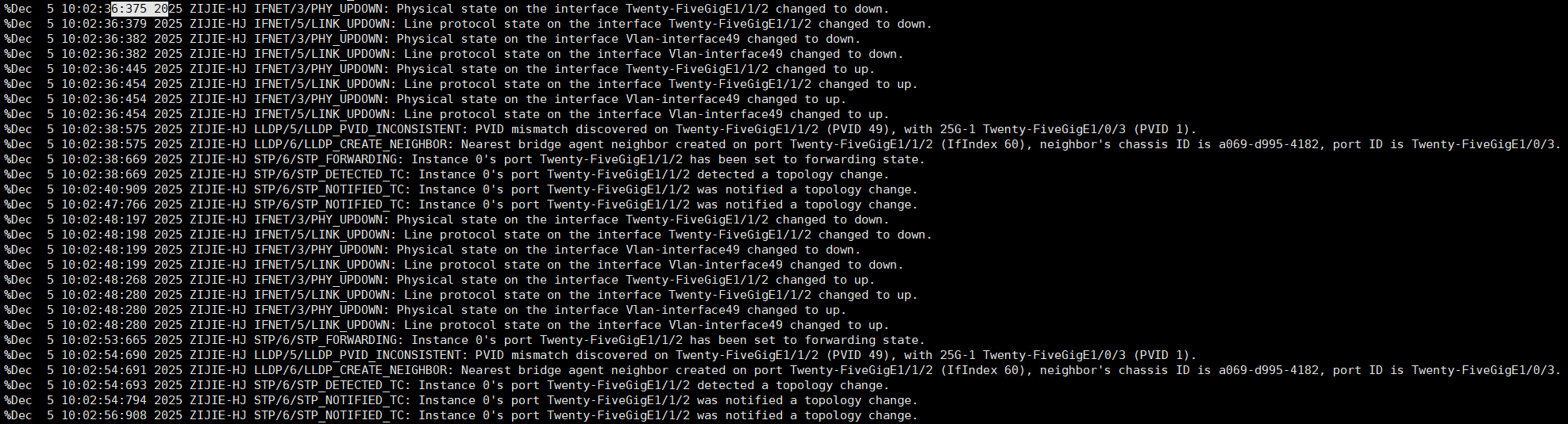 接口偶然发生UP/DOWN